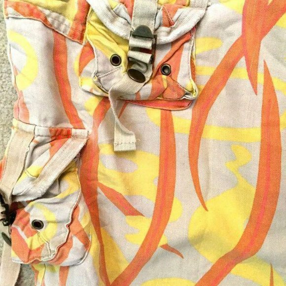 $188 ~DA-NANG SOLDOUT! Washable Silk Shorts Pocket Belted Cargo CAMOS XS - Picture 5 of 6